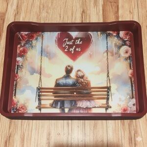 NORE’S NOVELTIES Handcrafted Decorative Serving/ Vanity Tray “INSEPARABLE “